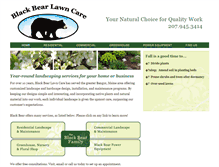 Tablet Screenshot of blackbearlawncare.com